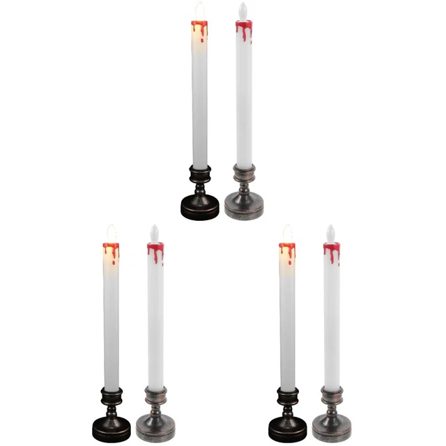 6 pz candele senza fiamma decorazioni festa di Halloween pro party