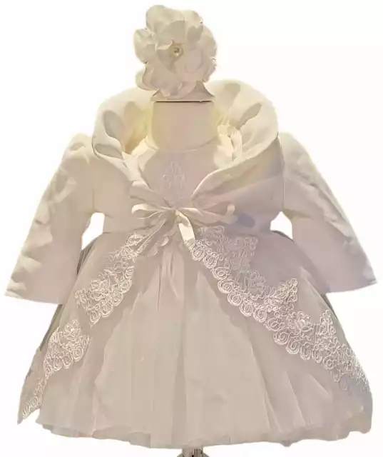 Baby Taufkleid Babykleid Taufe Taufoutfit Mädchen Partykleid Geburtstag Kleid