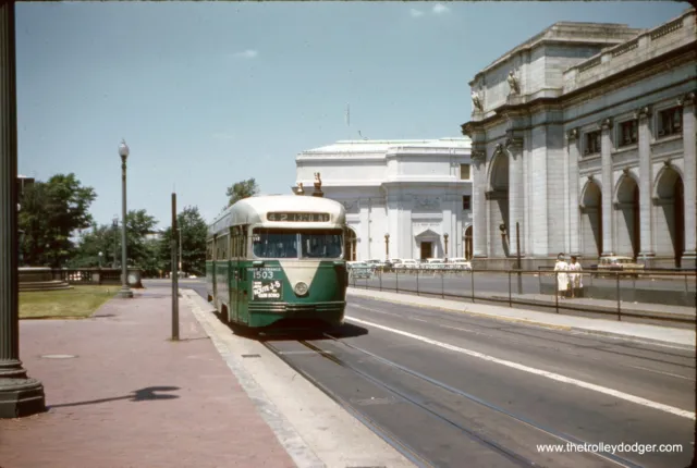 DCT DC Transit PCC Streetcar Trolley #1503 1960 35mm Original Kodachrome Slide
