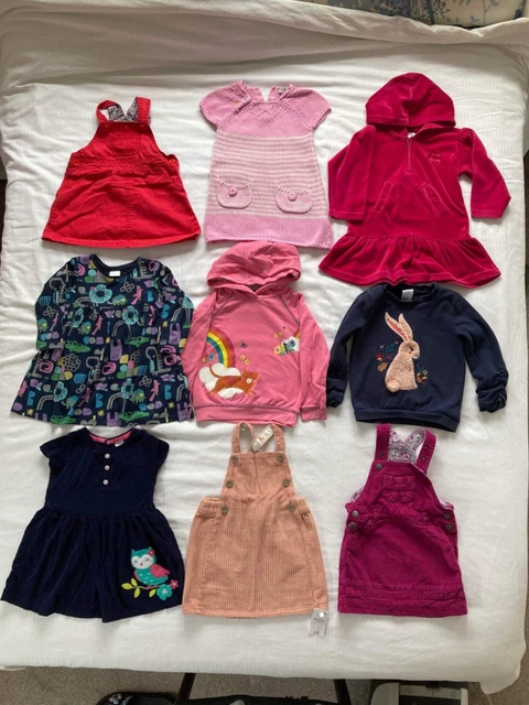 12-18 months girl’s clothes, dresses, jumpers bundle NEXT, JojoMaman, Nutmeg