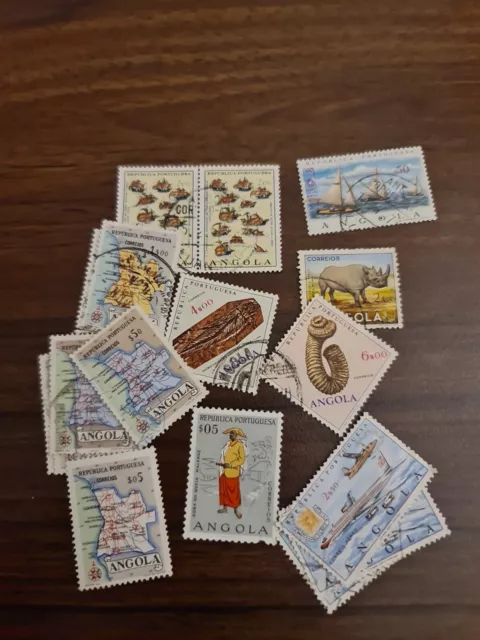 Briefmarken Angola Lot Set Konvolut  Sammlung