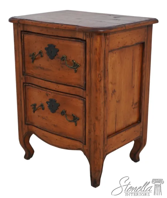 L63041EC: WOODLAND Country French Distressed Finish 2 Drawer Nightstand