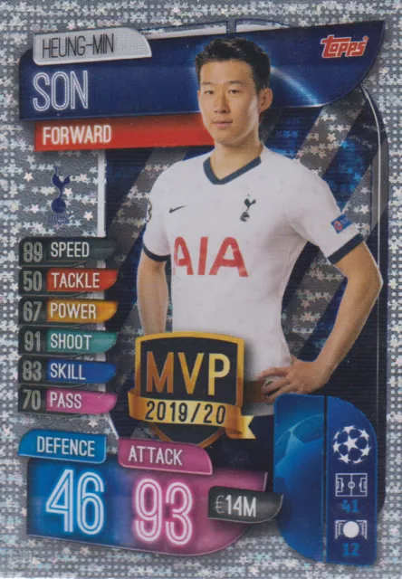 Topps Match Attax Champions League 19 20 2019 2020 C TOT  Heung-Min Son MVP