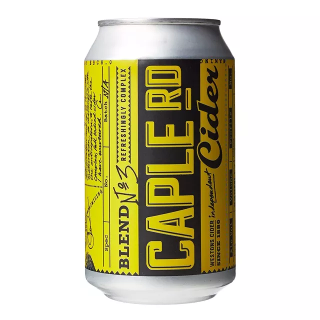 Westons Caple Road Blend Number 3 Craft Cider 33cl Can - Pack of 12