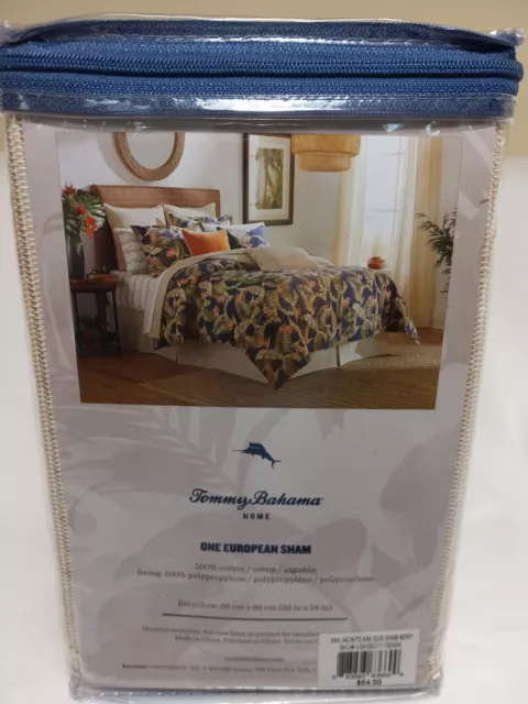 TOMMY BAHAMA HOME One European Sham San Jacinto Kak Cotton Weave