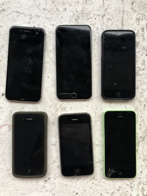 Apple iPhone Bundle 6 5c 4 3 Job Lot For parts Or Not Working