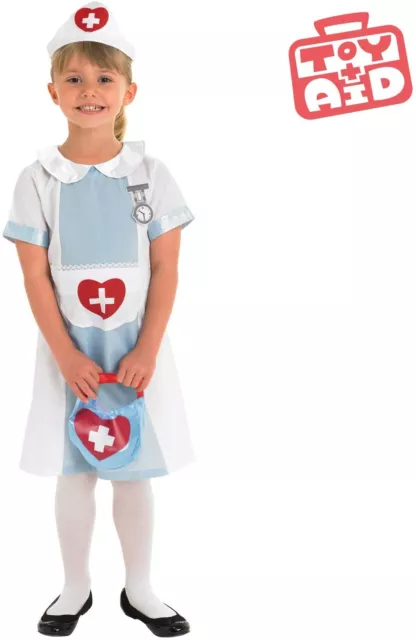 Rubie's Official Nurse Uniform Girl's Fancy Dress Up Child Kids Costume Book Wee 3
