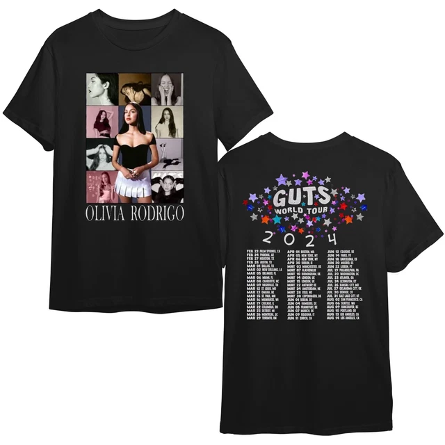 OLIVIA GUTS TOUR 2024 TShirt, Olivia Rodrigo Guts Tee, Olivia Track