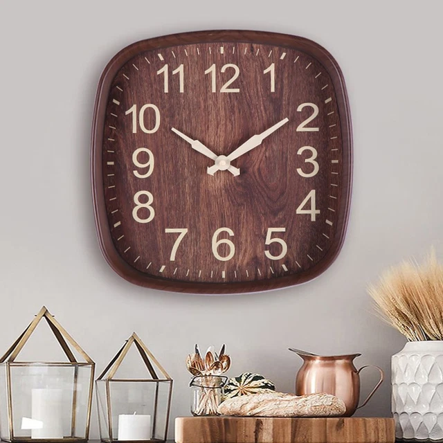 Room 12inch Kitchen Minimalist 3D Clock Art Wall Watch Home Decor Wall Clock