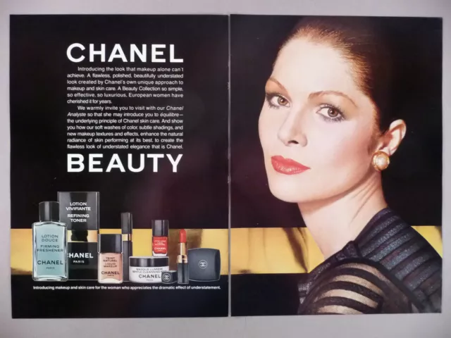 1992 Chanel makeup teint foundation vintage 1-page MAGAZINE AD