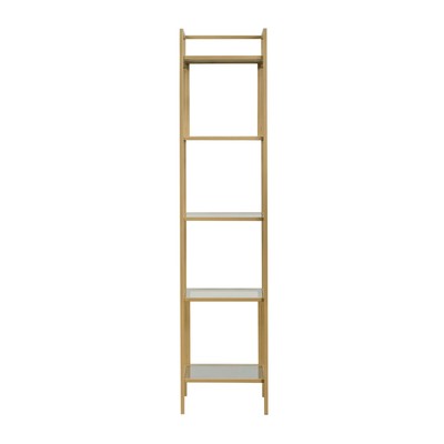 Better Homes & Gardens Nola Narrow Bookcase, Gold Finish 9