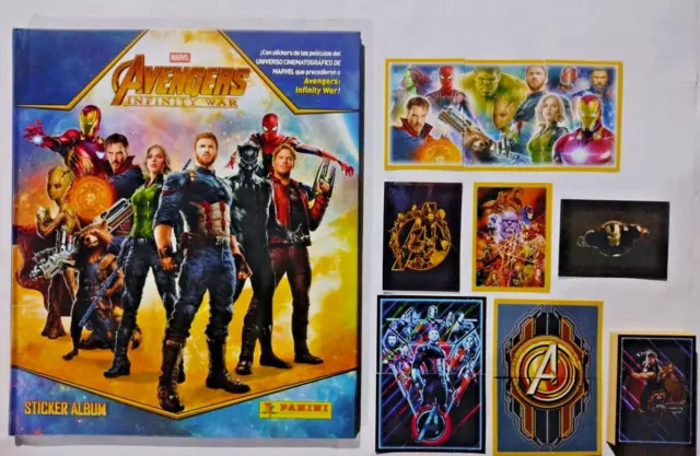 Avengers Infinity War Panini 2018 - Hard Cover Album + Ful Set Stickers 180/180