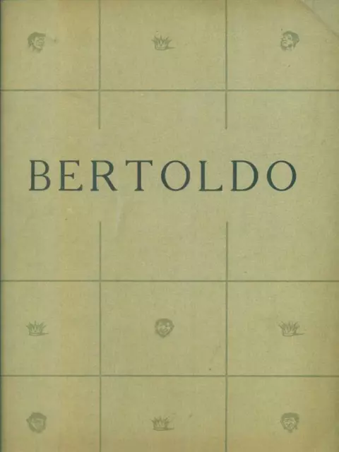 Bertoldo Prima Edizione  Della Croce Cesare R. Istituto D'arte Del Libro 1933