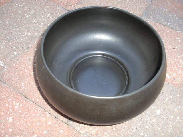 TOWLE~Sterling MOUNTED~Black Melamine Casserole For Baking&Serving Dish/Bowl 7"D