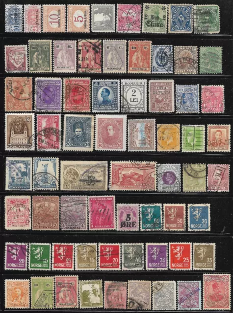 Classic Worldwide off paper Stamp Packet Lot of 67 Stamps World Collection used