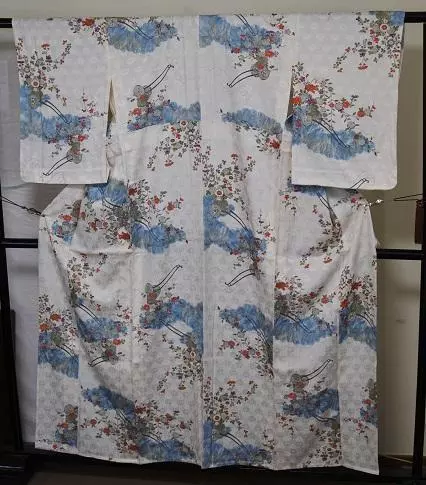 Japanese Silk Kimono Robe Uchikake Wedding Embroidery Antique