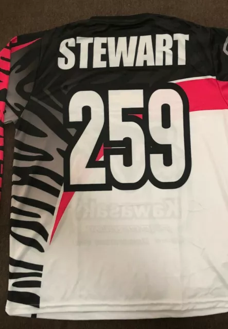 Custom Design Jersey Motocross Supercross Team Kawasaki James Stewart 259 Kx125.