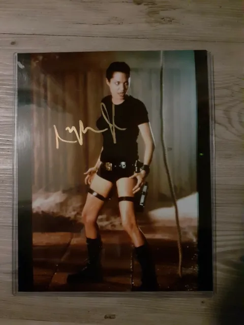 Angilina Jolie Tomb Raider Signed Picture With Authenticity Cert