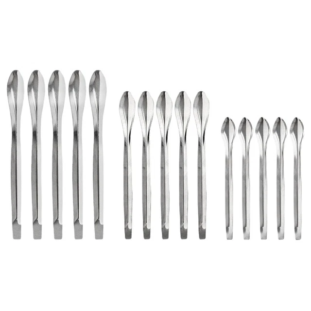 5X(Laborspatel Edelstahl 15 StüCke LaborlöFfel Mikro-Schaufel Labor Winzig zz