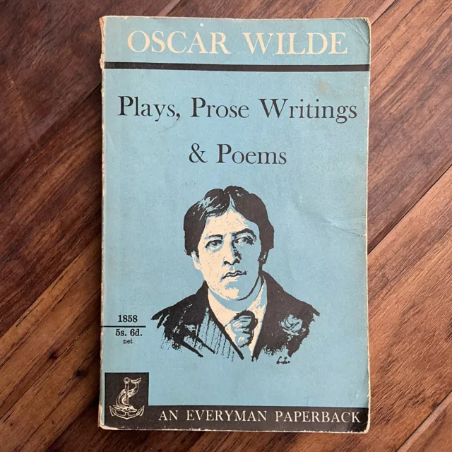 Plays, Prose Writings & Poems - Oscar Wilde - 1961 Everyman Vintage Paperback