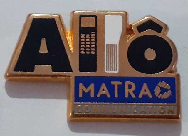 Pin's Matra Communication Doré Non Signé – Hauteur 2,3 Cm – Vintage Collection