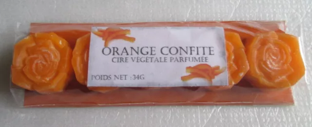 Parfum D'ambiance - Cire Végétale Parfumée Pour Brûleur *Orange Confite*- 34G