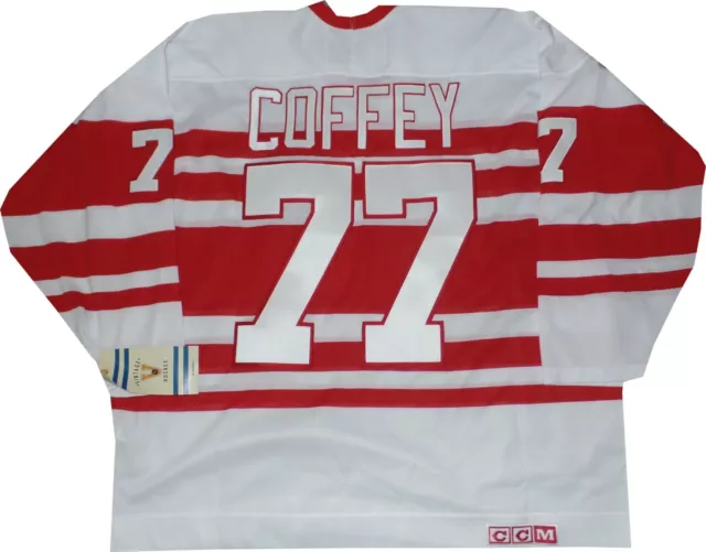 Gordie Howe Detroit Red Wings White & Red 1927-1928 Anniversary CCM NHL  Jersey