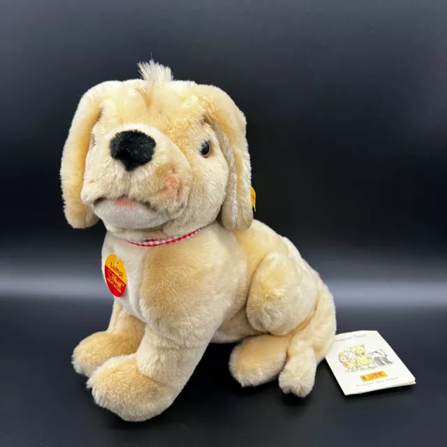 STEIFF Hund LUMPI | 083457 | KFS mit Etikett | Jahr 2001 | 25 cm | NEUWERTIG