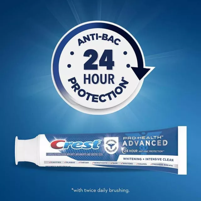 Crest Pro Health Advanced Whitening + Intensiv reinigende Zahnpasta 164 g US-Import 2