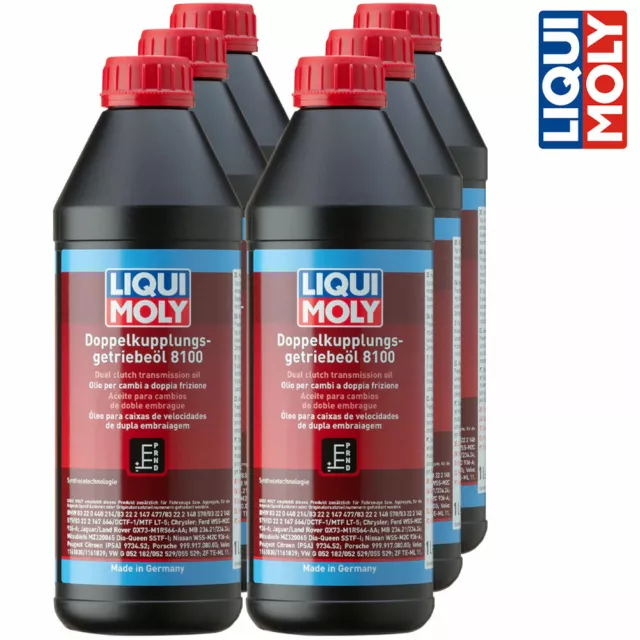 6x LIQUI MOLY 3640 Doppelkupplungsgetriebe-Öl 8100 Getriebeöl 1 l