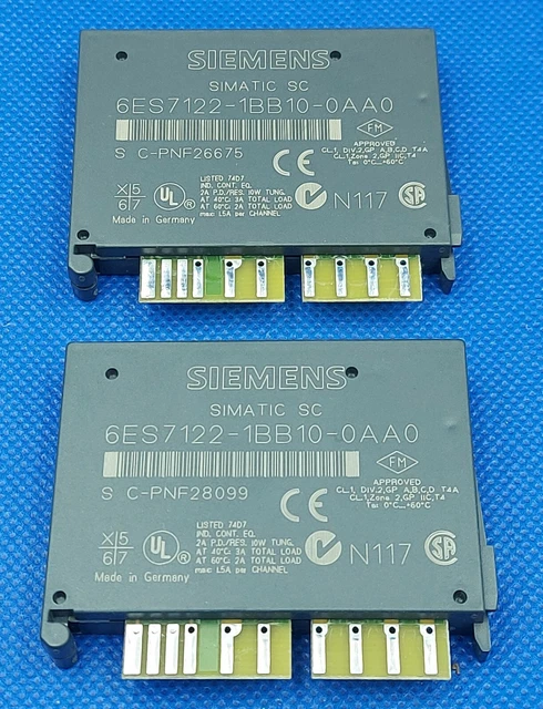 SIEMENS ET200L ET200L-SC DO 6ES7122-1BB10-0AA0 DO-Karte 24VDC / 2 A 2 Stück