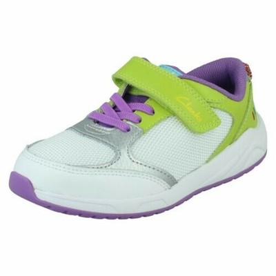 Bambini Clarks Casual Gancio e Passante tessile & sintetico Scarpe da ginnastica AEON RITMO 