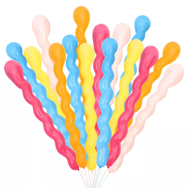 100 Latex Spiral Balloons Party Decorations for Birthday Wedding Festival