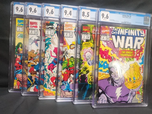 🔑🔥 Infinity War 1 2 3 4 5 6 CGC Graded MCU Avengers End Game 6/92 305014-19