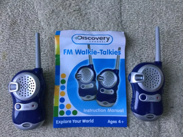 Walkie-talkies. FM. Discovery channel. with instructions.