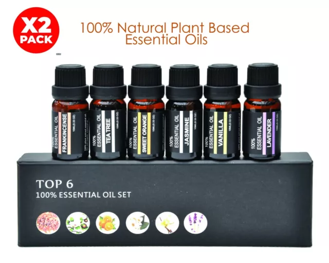 100% Natural Essential Oils pack of two twin 2x