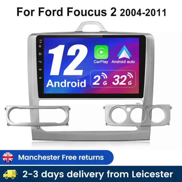 DAB Android Car Radio 9"GPS Navi For Ford Focus Mk2 2004-2011 double din Carplay