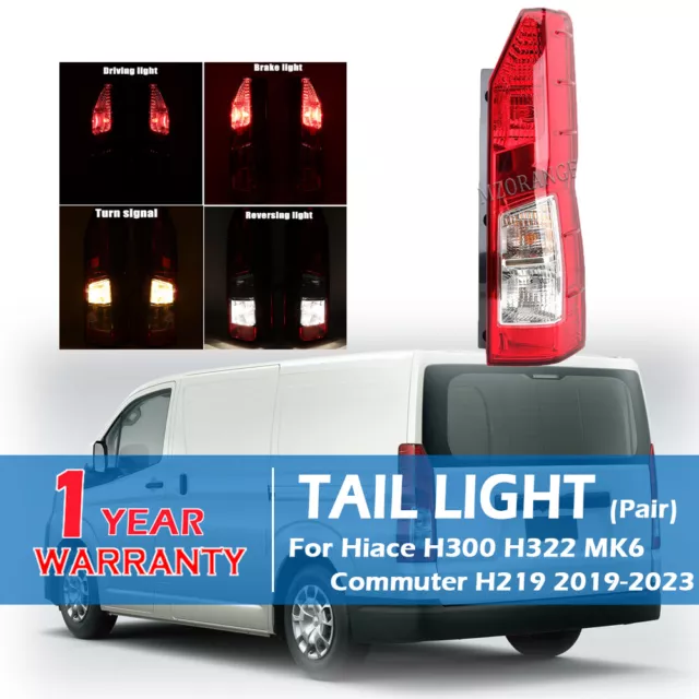 Right Rear Tail Light Lamp W/BULBS For Hiace H300 H322 & Commuter H219 Bus 19-23