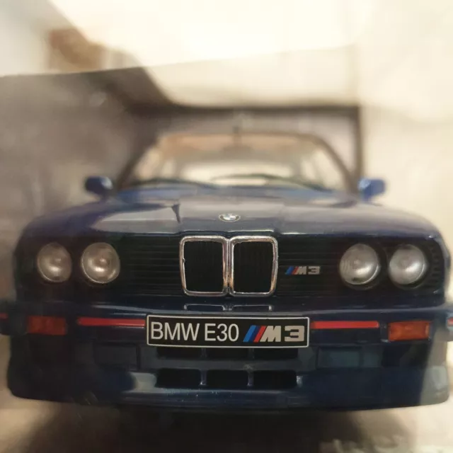Voiture Solido Bmw E30 M3 Mauritius Bleu 1990 1:18 Neuf Boite
