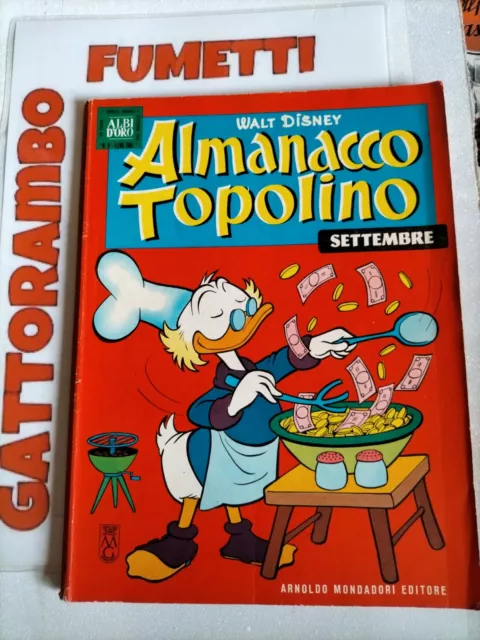 Almanacco Topolino N.9 no bollini anno 1963-Disney Mondadori buono++