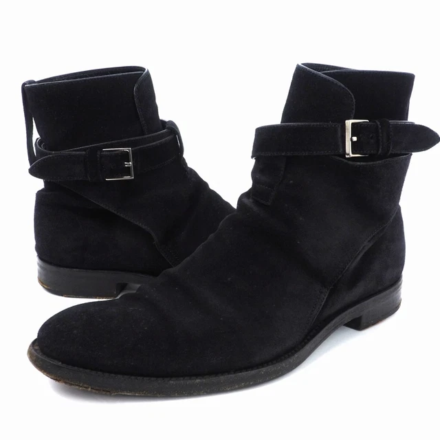Dior Homme Suede Short Boots 43 Black Mens
