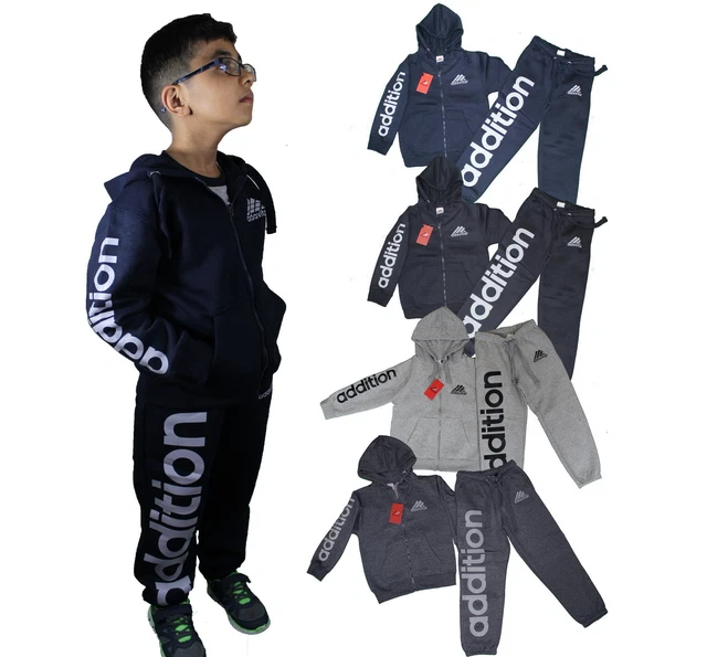 Felpa con cappuccio Clearance Ragazzi Bambini Jogging Fondo QUALITÀ PREMIUM PILE Tuta completa
