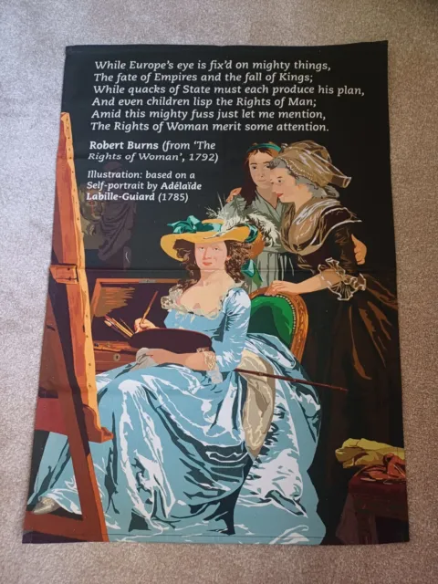 Radical Tea Towel 'The Rights of Woman' by Robert Burns