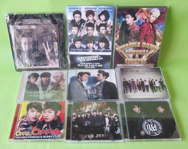 SUPER JUNIOR CD ALBUM Lot of 9 OPERA Oppa Oppa K-POP EUNHYUK DONGHAE DVD F/S