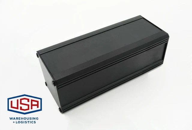 (USA) Aluminum 2U 86x100x300 mm. Electronic Enclosure Heat Sink Dust free DIY