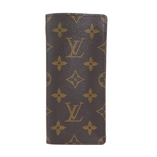 Auth LOUIS VUITTON Monogram Etui Lunettes Simple Glasses Case M62962 - e56818g