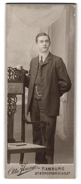Fotografie Otto Haase, Hamburg, Portrait edler Mann im Anzug CDV /Kabinett-Foto