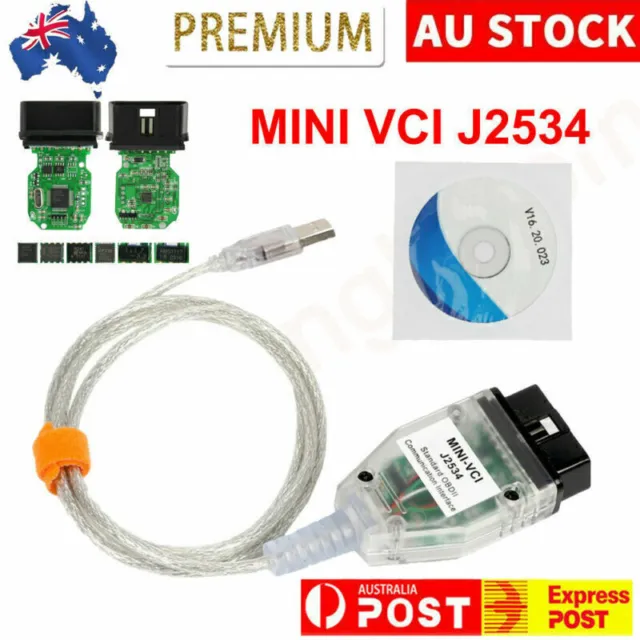 for TOYOTA TIS Techstream USB to OBD2 16pin MINI VCI Single diagnostic Cable AU