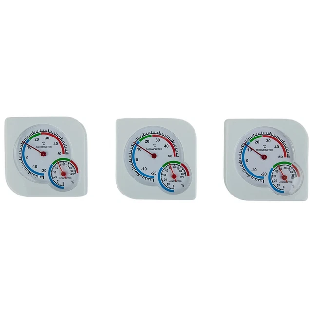 Igrometro termometro giardino casa interno 3 pz 7,2*7,2 cm clima interno PVC