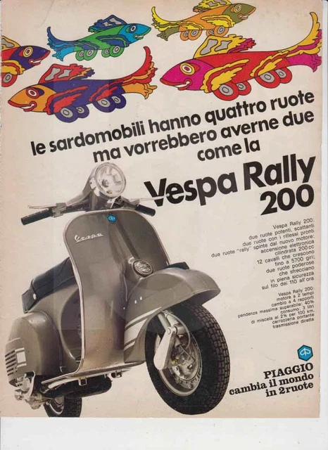 advertising Pubblicità MOTO PIAGGIO VESPA 125 ET3 '76